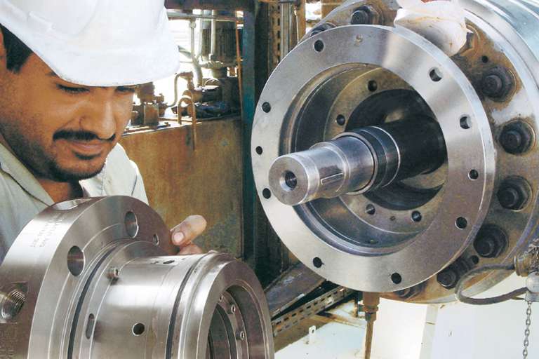 Wellenabdichtung für Helikoaxial-Multiphasenpumpe