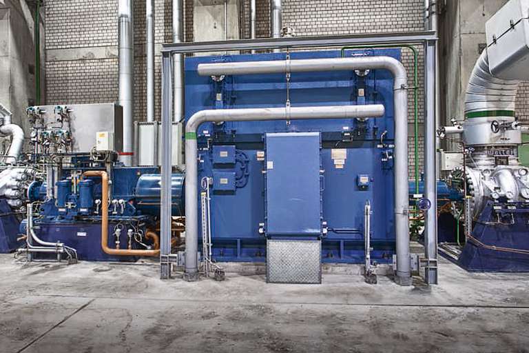 Dichtung mit Versorgungssystem für Speisewasserpumpe