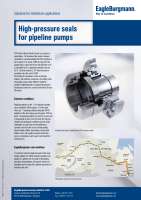 Solution: High-pressure seals for ESPO pipeline pumps
