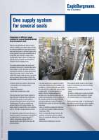 Solution: One supply system for several seals